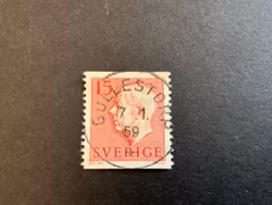 Gustaf VI Adolf facit 413 A lyxstämplat GULLESTORP