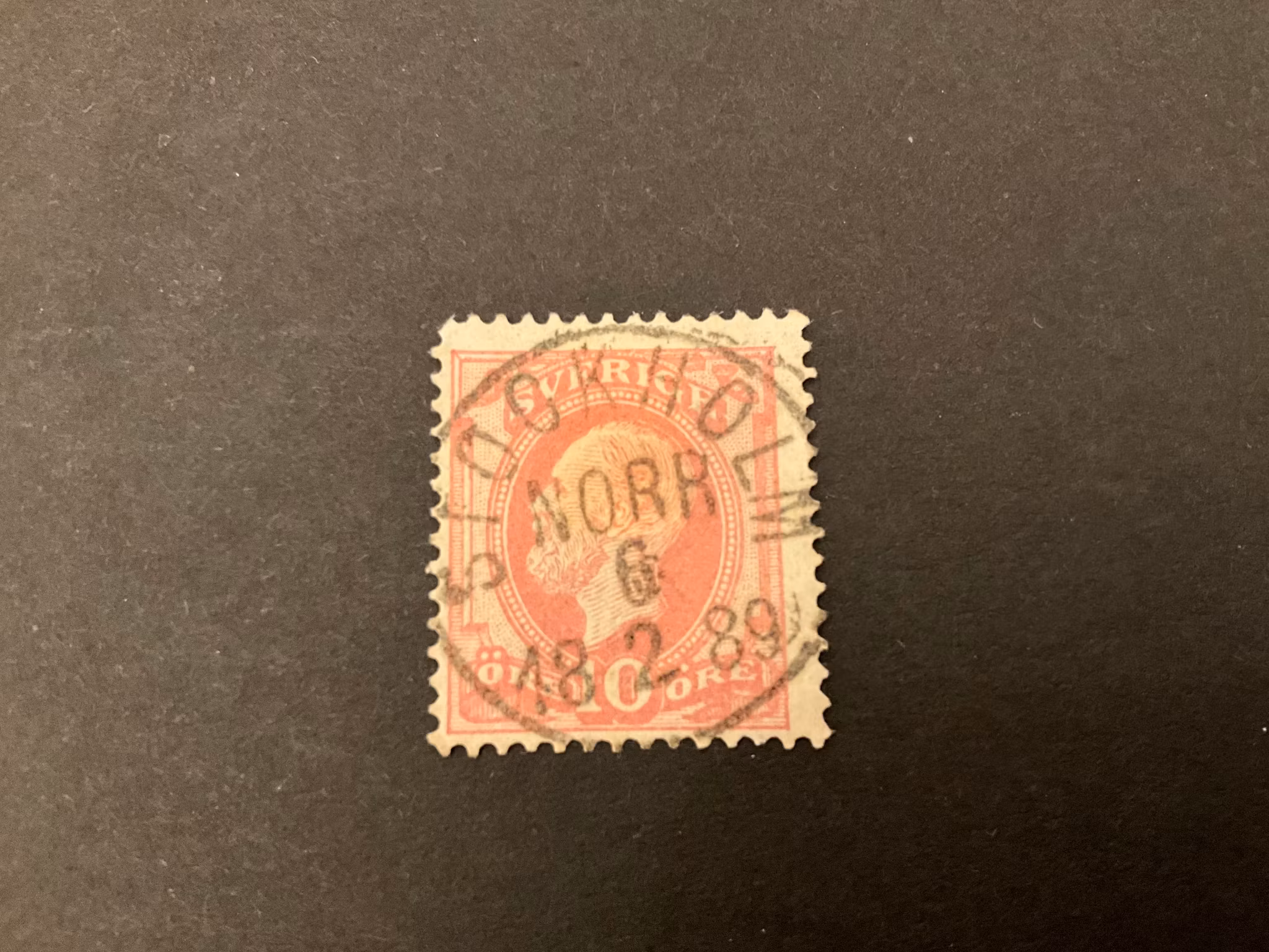 Oscar II facit 45 prakt/lyxstämplat STOCKHOLM NORR