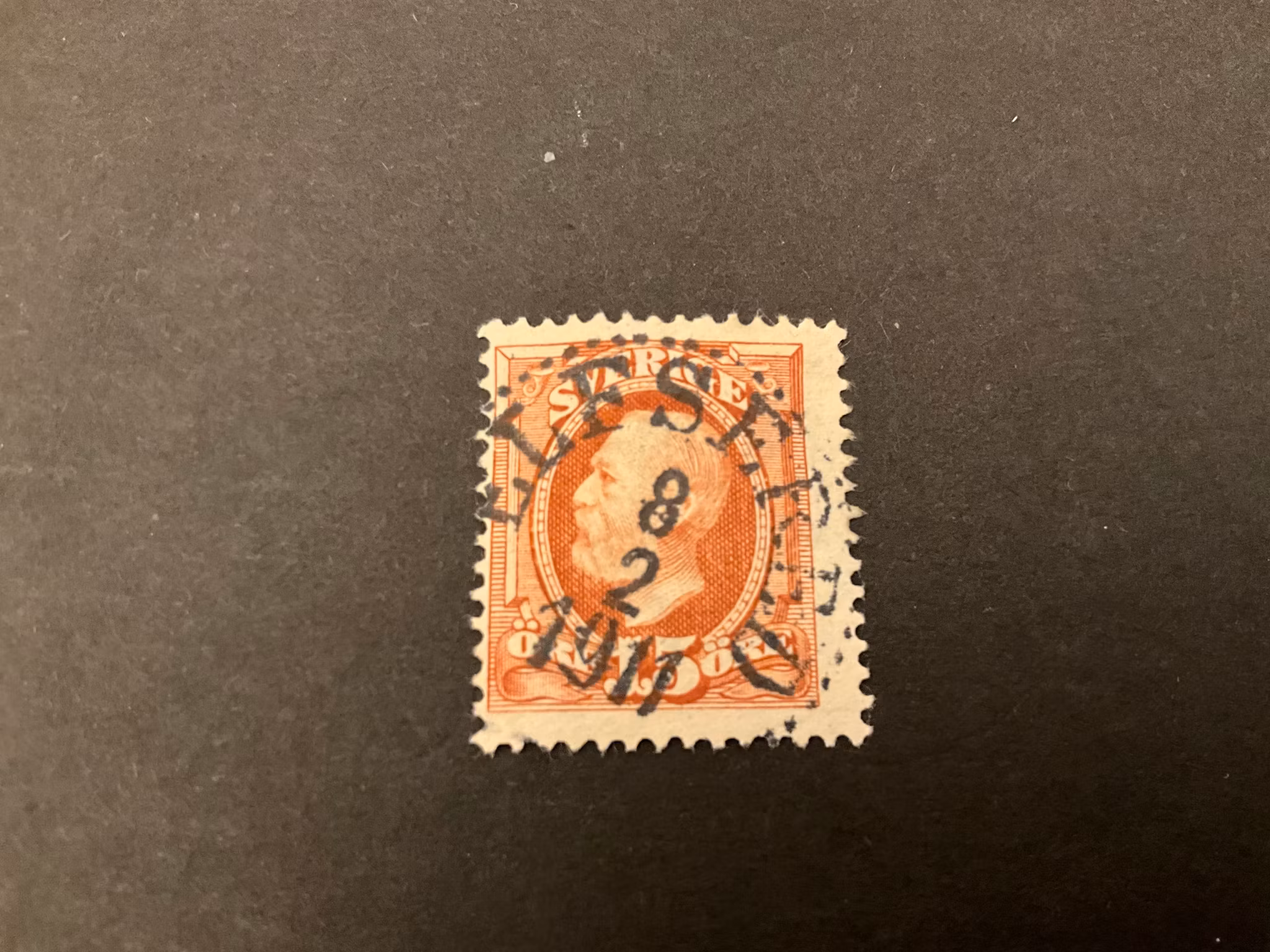 Oscar II facit 55 praktstämplat ELFSERED