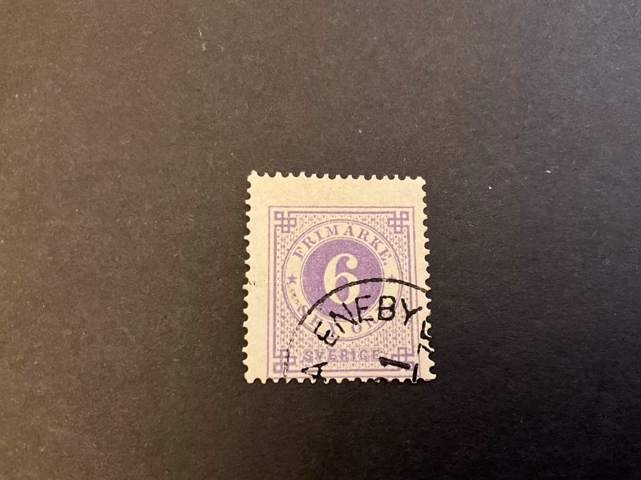 Ringtyp T 14 facit 20 stämplat märke