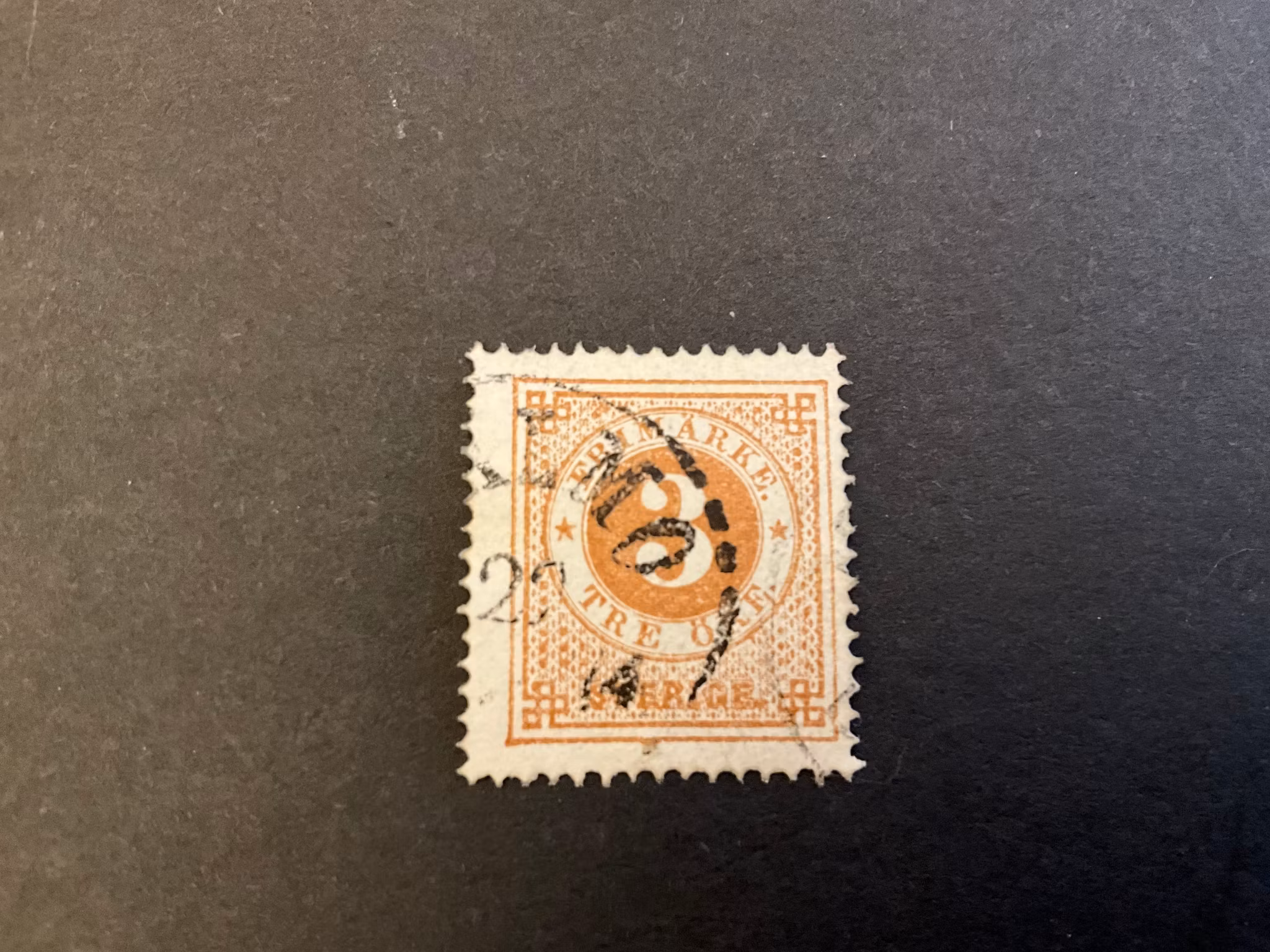 Ringtyp T 14 facit 17 V9 stämplat märke