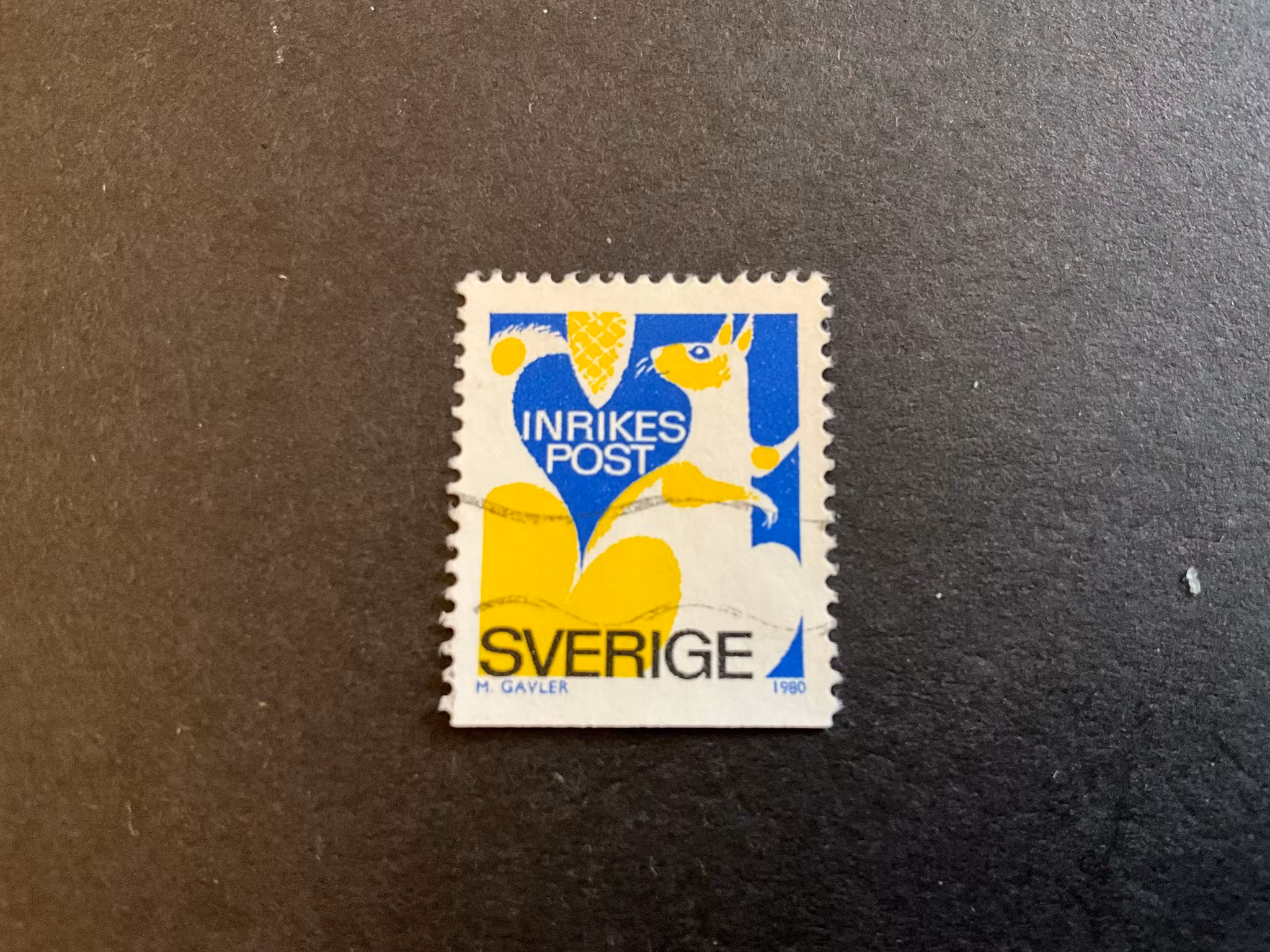 Rabattmärke II facit 1122 B2 med tre tår