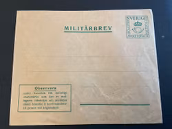Militärbrev M8 oanvänt brev