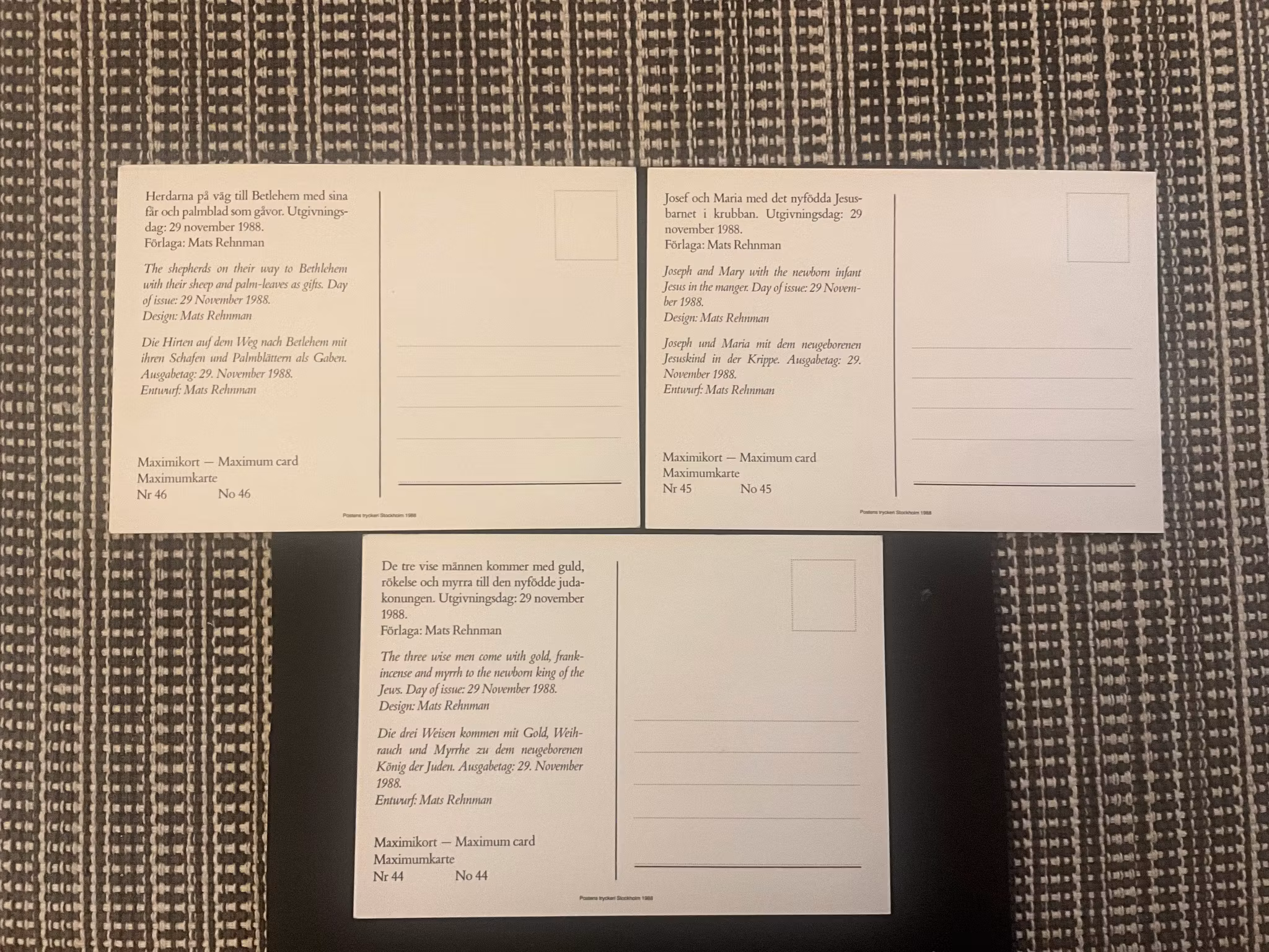 Maximikort 44-46 INRIKES JULPOST