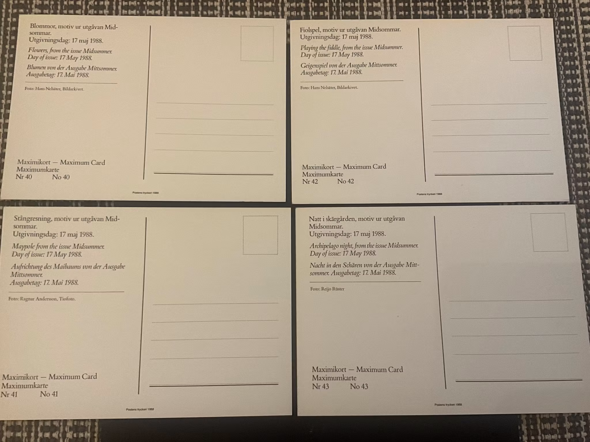 Maximikort 40-43 MIDSOMMAR