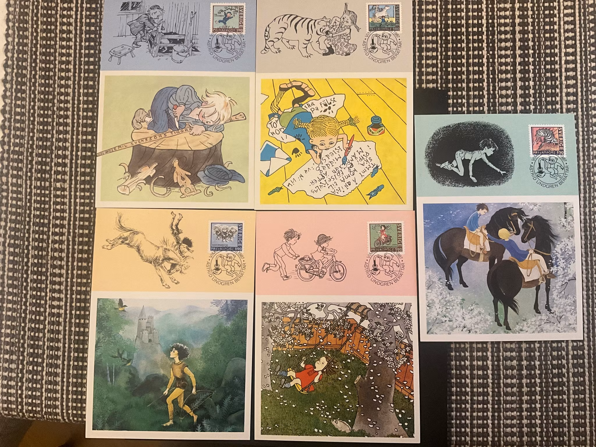 Maximikort MK 32-36 ASTRID LINDGREN BERÄTTAR