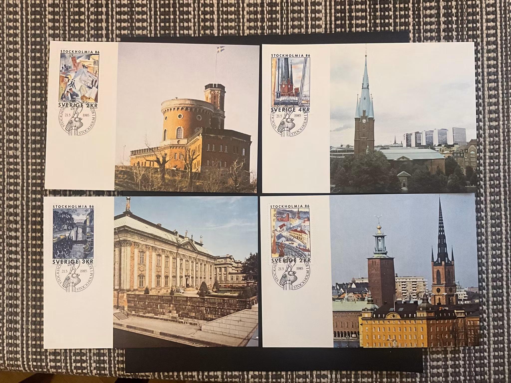 MK 15-18 maximikort STOCKHOLMIA 86 III