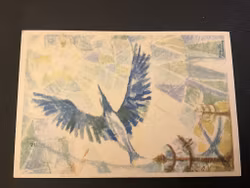 God helg Kort med duva frankerat med Gustaf VI Adolf facit 400 A