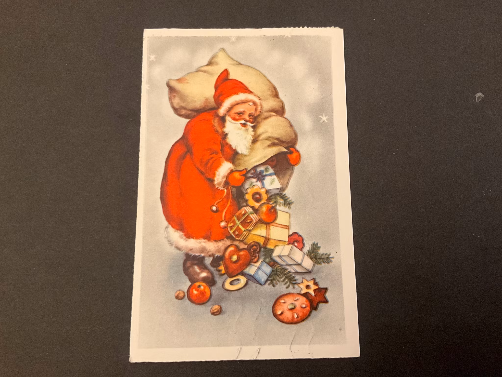 Julkort frankerat med 413 A stämplat VÄNERSBORG 1