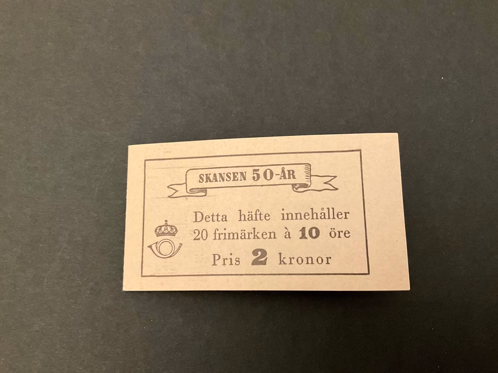 Postfriskt häfte H 58 B skansen