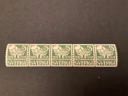 Postsparbanken 50 år facit 239 A postfriskt 5-strip