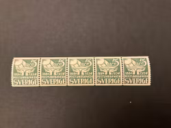 Postsparbanken 50 år facit 239 E postfriskt 5-strip