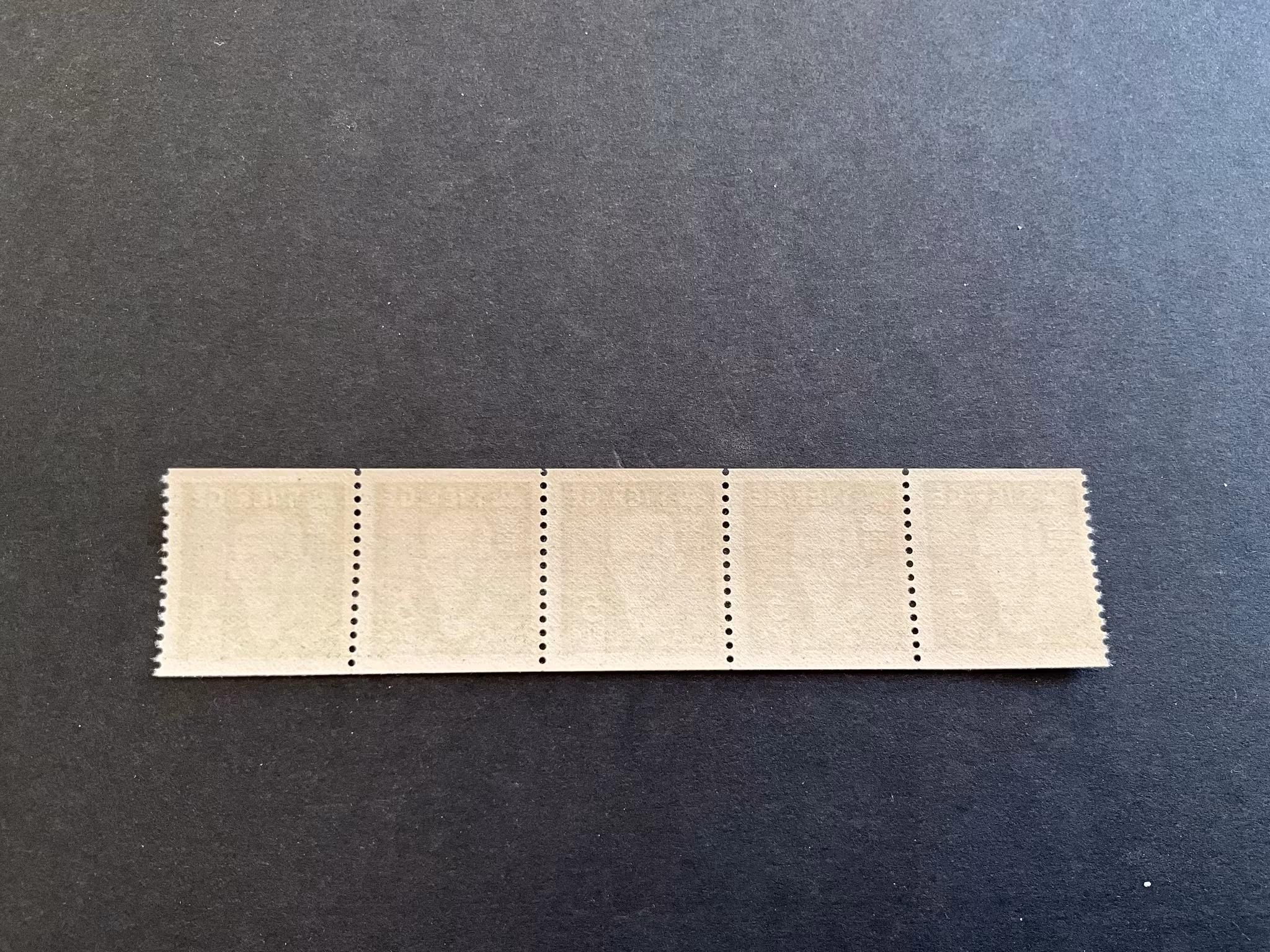 Gustaf V 80 år facit 266 A postfriskt 5-strip