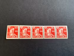 Rydberg facit 361 A postfriskt 5-strip