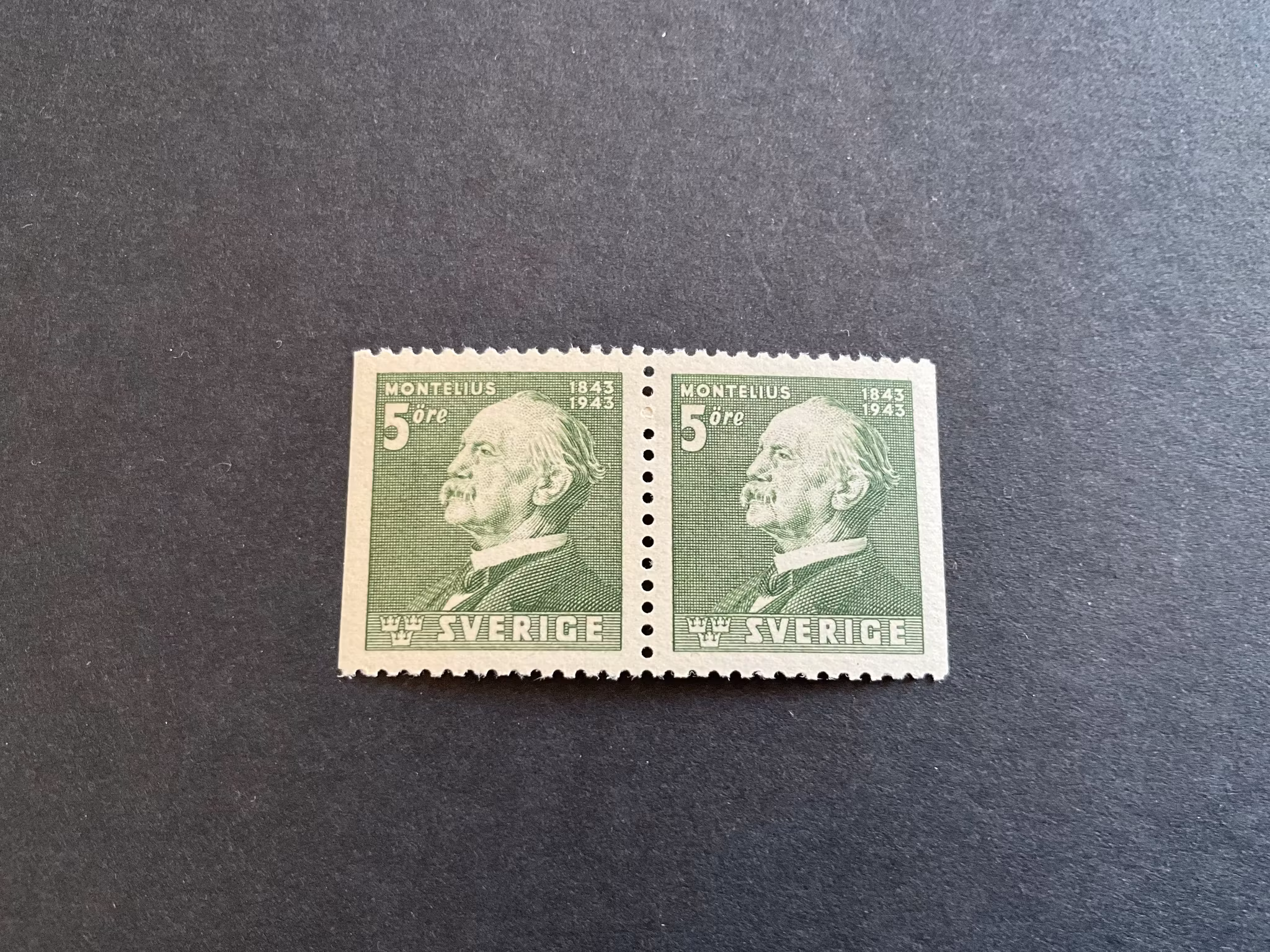 Montelius facit 349 BB postfriskt par