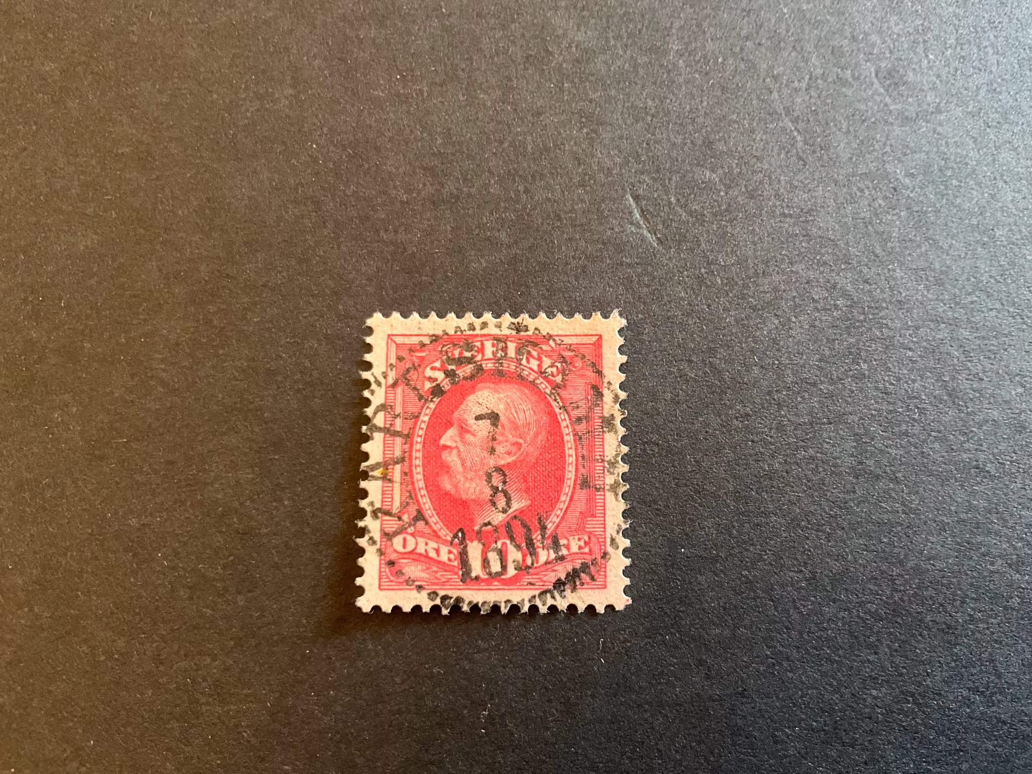 Oscar II facit 54 lyxstämplat KARLSHAMN