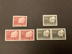 Nobelpristagare 1908 facit 647-648 postfrisk serie