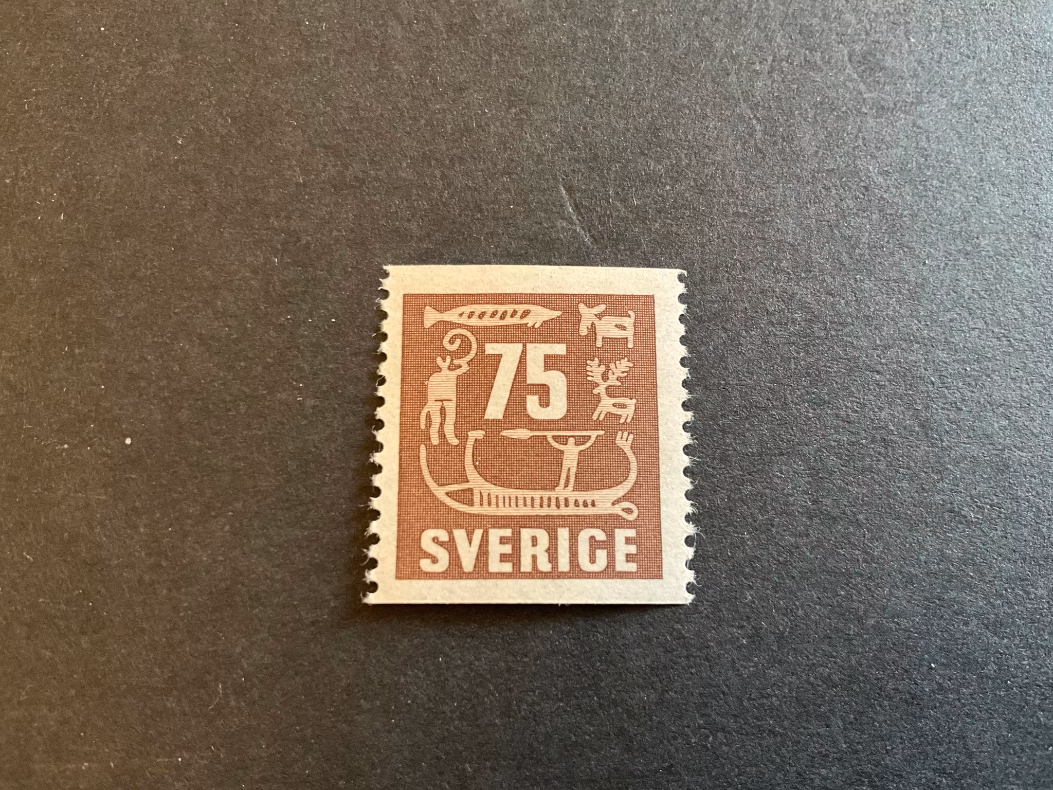 Hällristningar facit 463 postfriskt märke