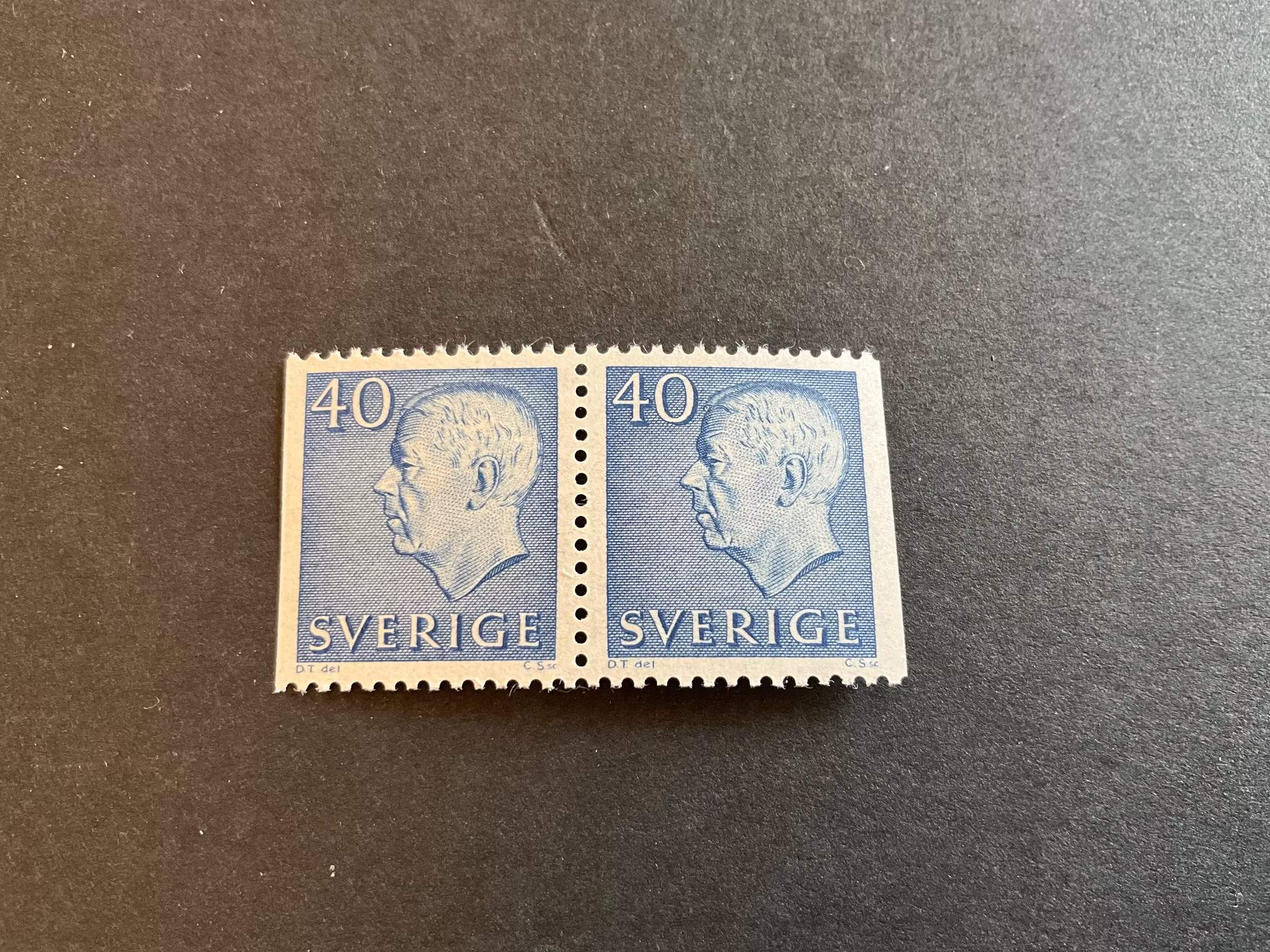 Gustaf VI Adolf typ III facit 428 BB postfriskt pat