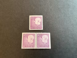 Gustaf VI Adolf typ III facit 422 A och BB postfrisk serie