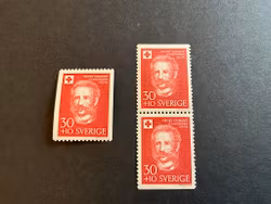 Röda korset 100 år facit 502 A och BB postfriska märken