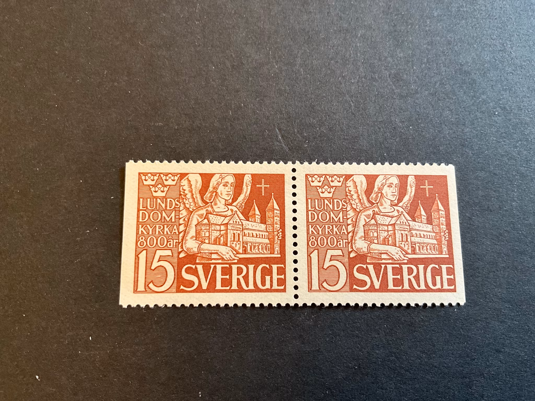 Lunds domkyrka facit 365 BB postfriskt par