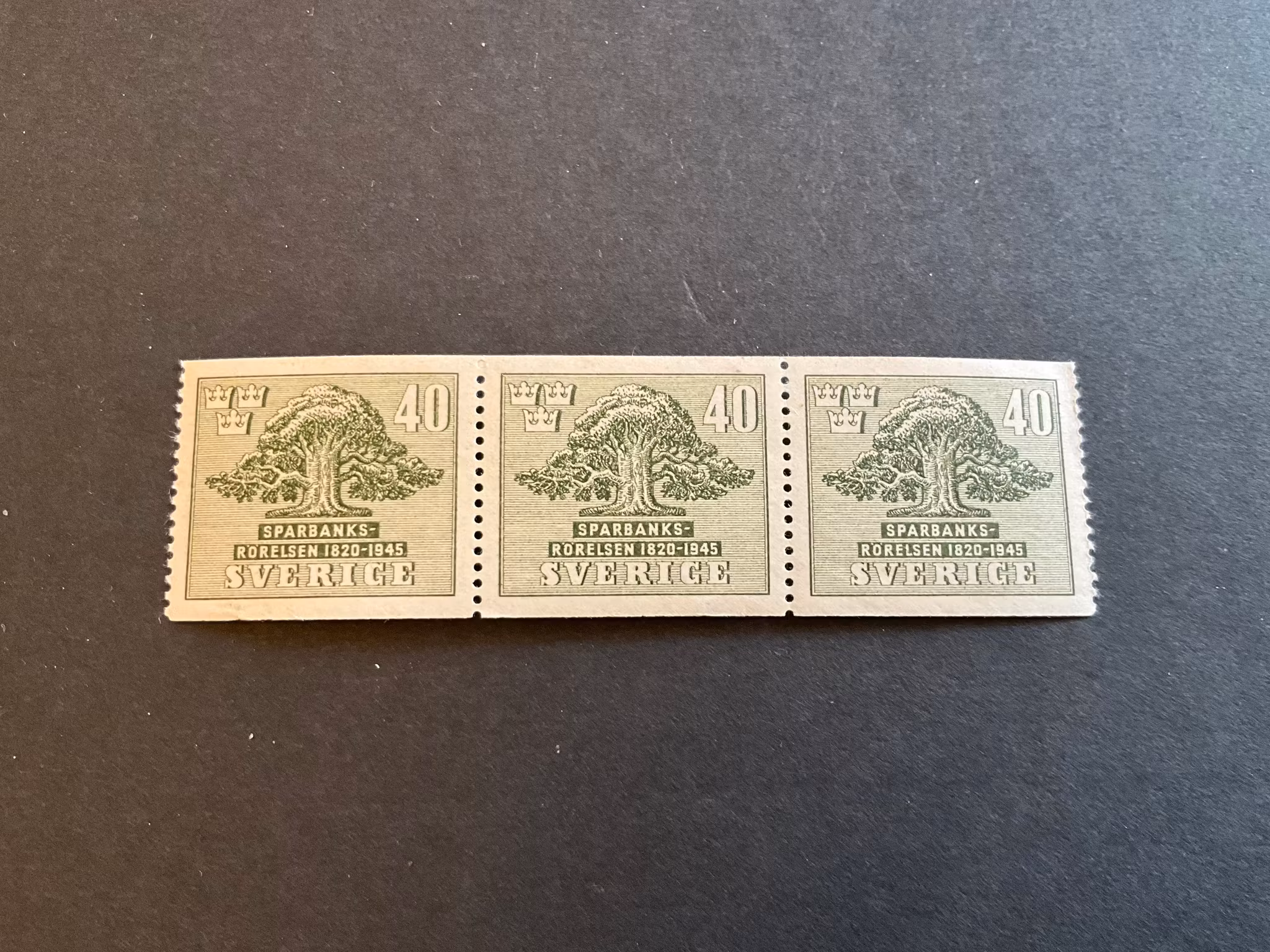 Sparbanksrörelsen 125 pr facit 364 postfriskt 3-strip