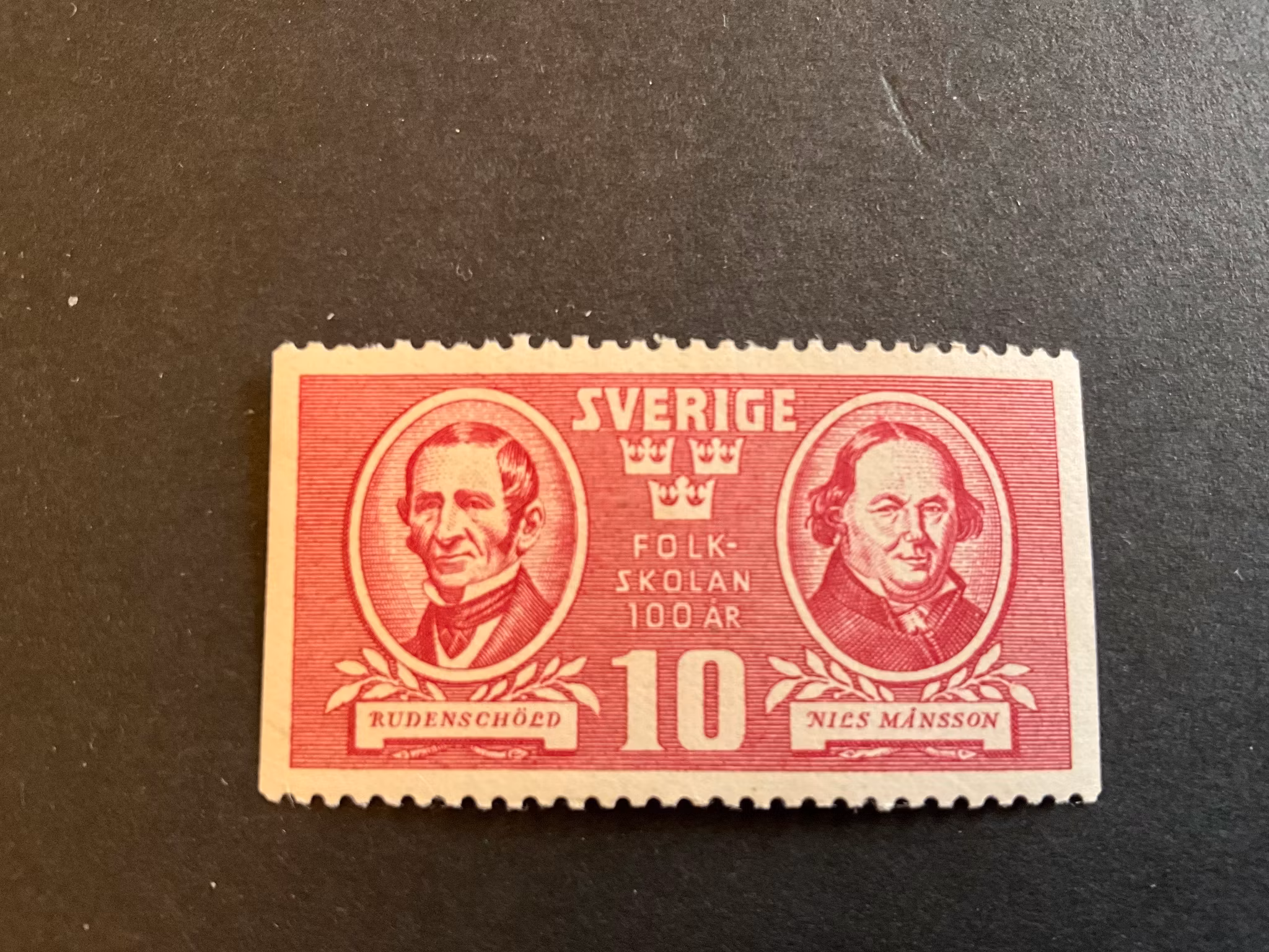 Folkskolan facit 340 A3 postfriskt märke