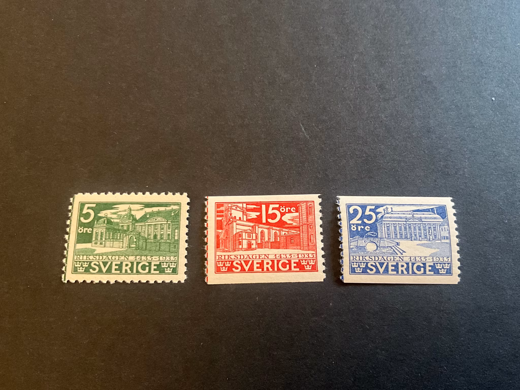 Riksdagen 500 år facit 240-245 postfrisk serie