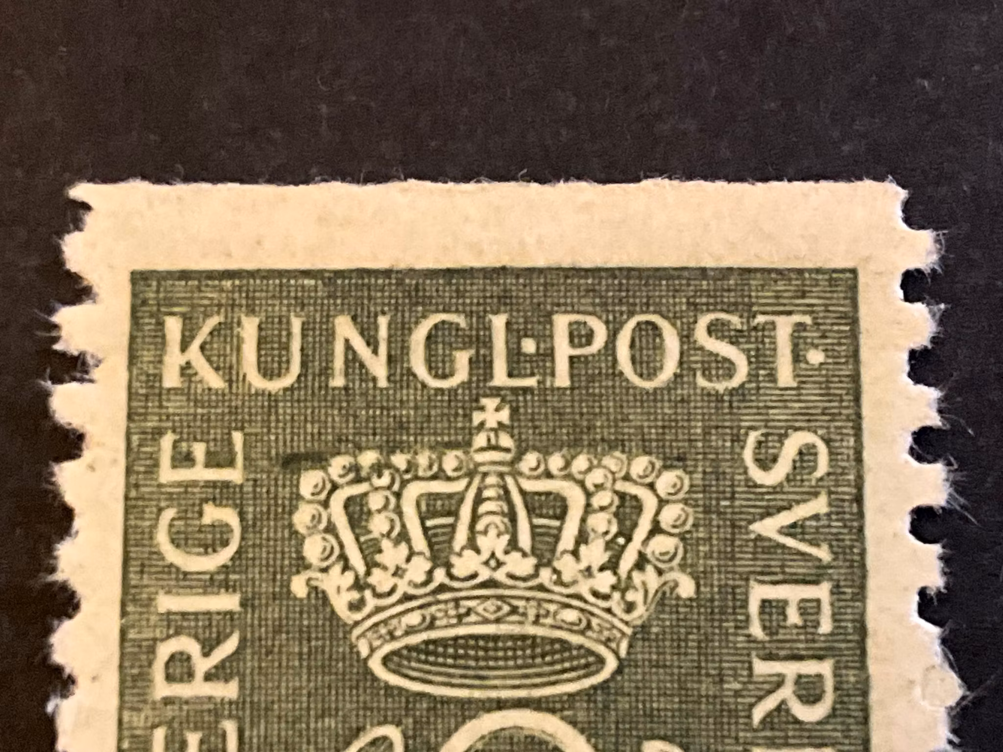 Postemblem facit 158 postfriskt med,plåtsår