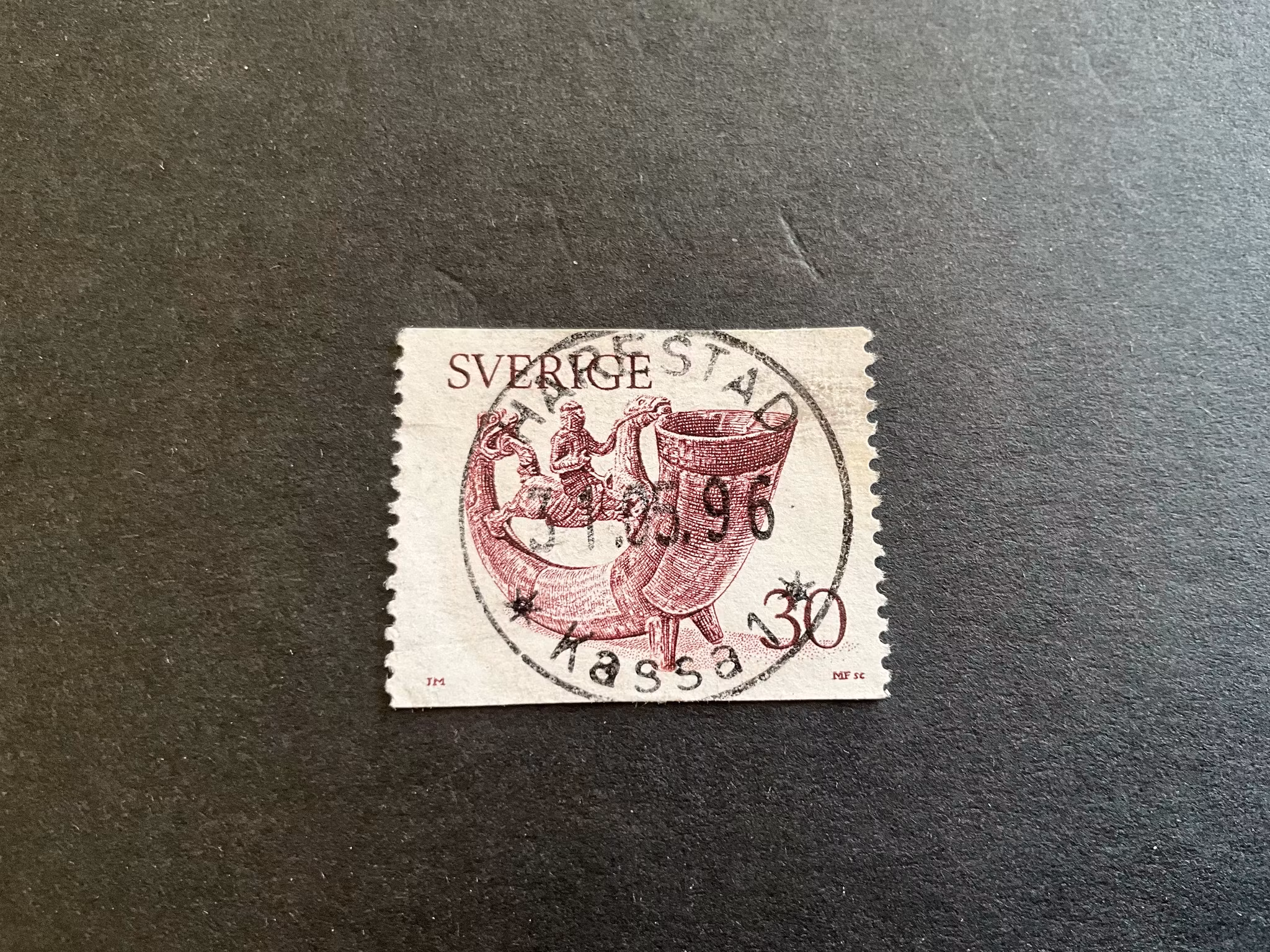 Dryckeshorn facit 973 lyxstämplat HARESTAD *Kassa 1* , sista dag