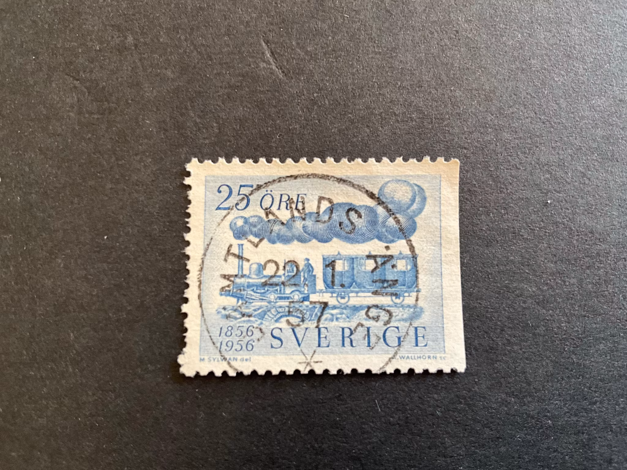 Sveriges järnvägar facit 484 B2 praktstämplat JÄMTLANDS ÄNGE