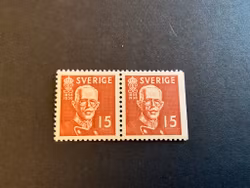 Gustaf V 80 pr facit 267 CB postfriskt par