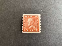 Gustaf V facit 178 A med plåtsår i pannan och i marginalerna