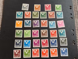 Tre kronor facit 284-317 postfrisk serie