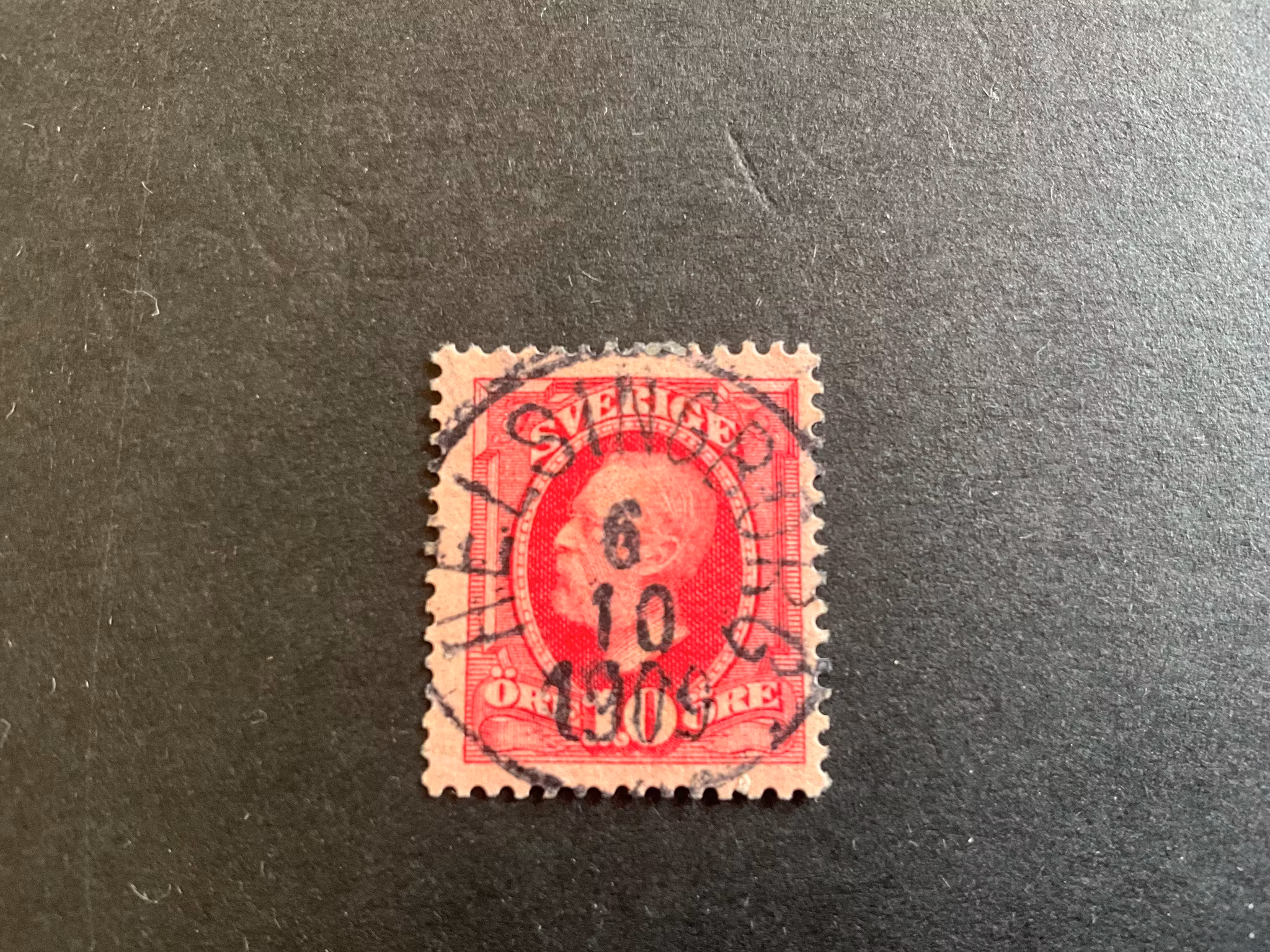 Oscar II facit 54 lyxstämplat HELSINGBORG