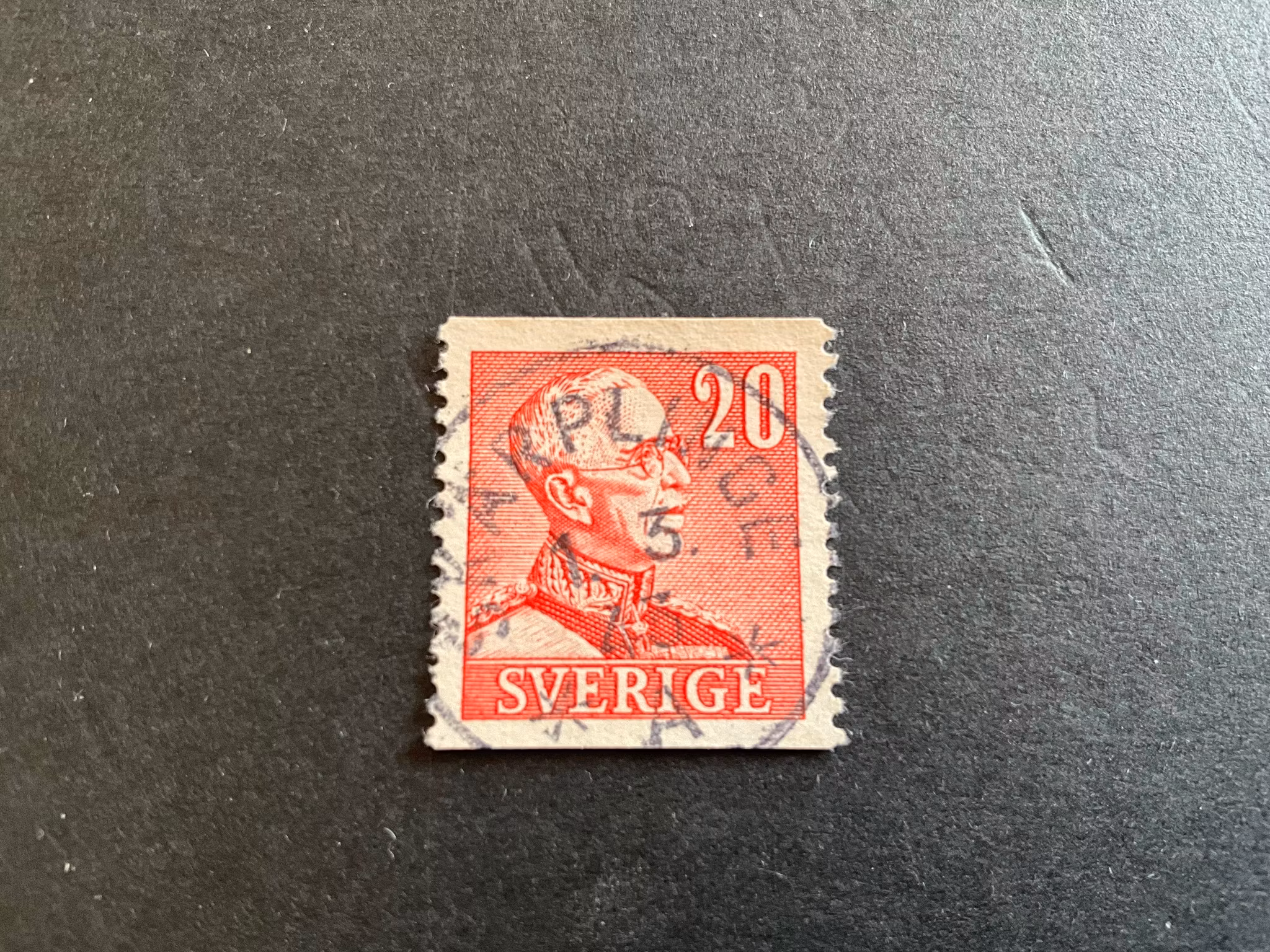 Gustaf V facit 276 A praktstämplat SKÄRPLINGE