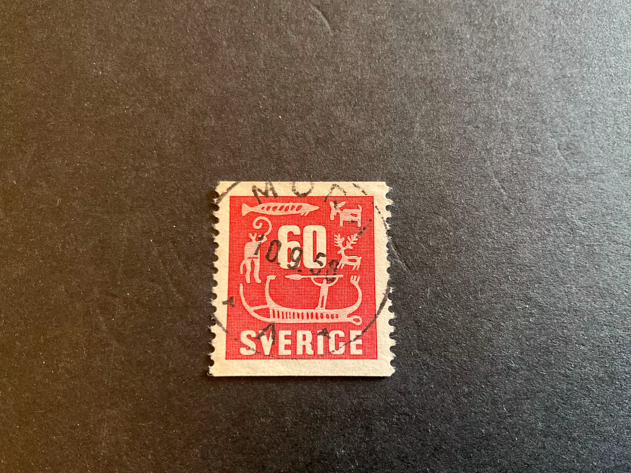 Hällristningar facit 460 praktstämplat MORA