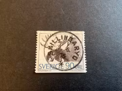 Bruksfrimärken facit 615 A lyxstämplat SKILLINGARYD