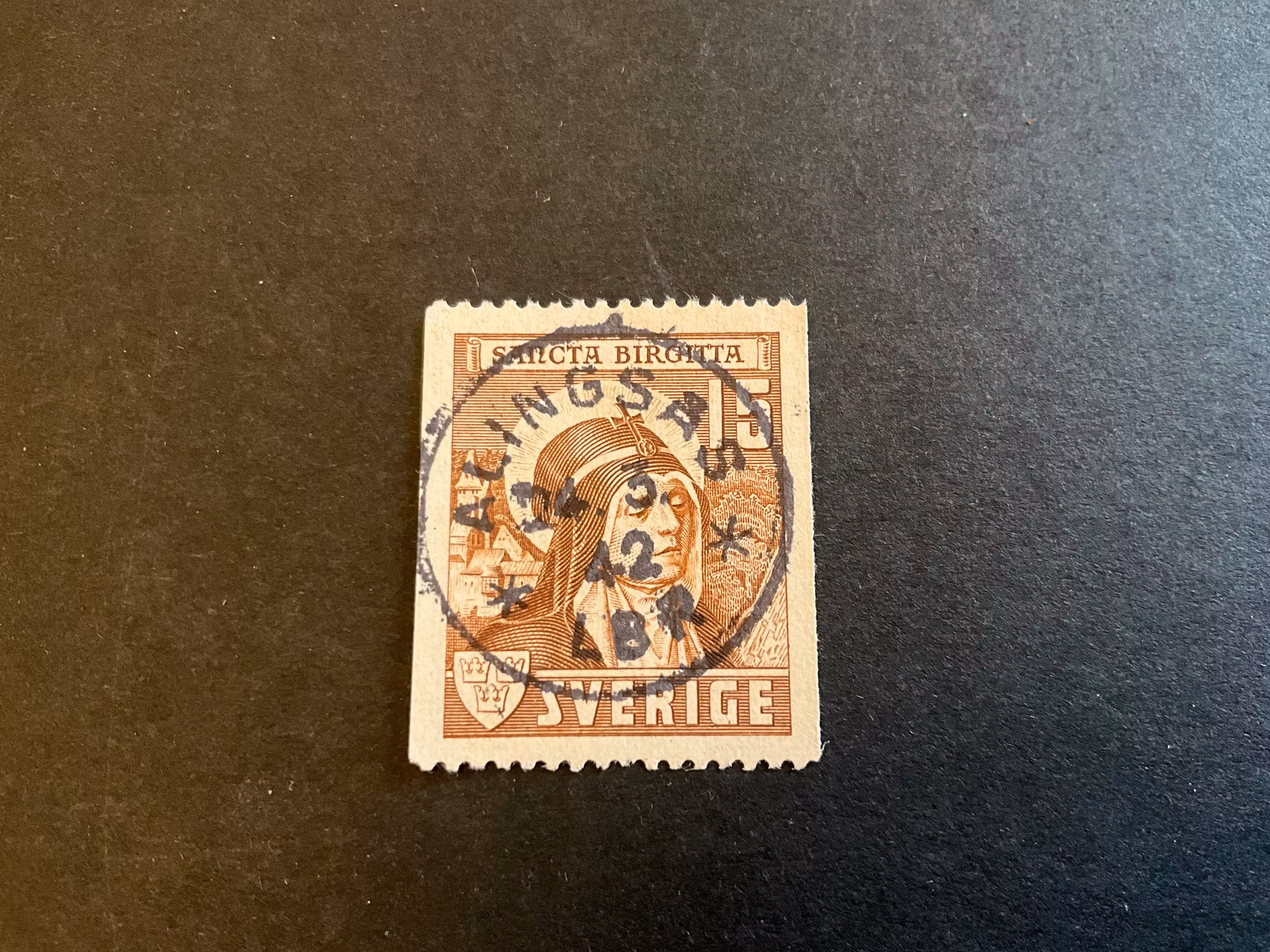 Sancta Birgitta facit 335 A praktstämplat ALINGSÅS *LBR*