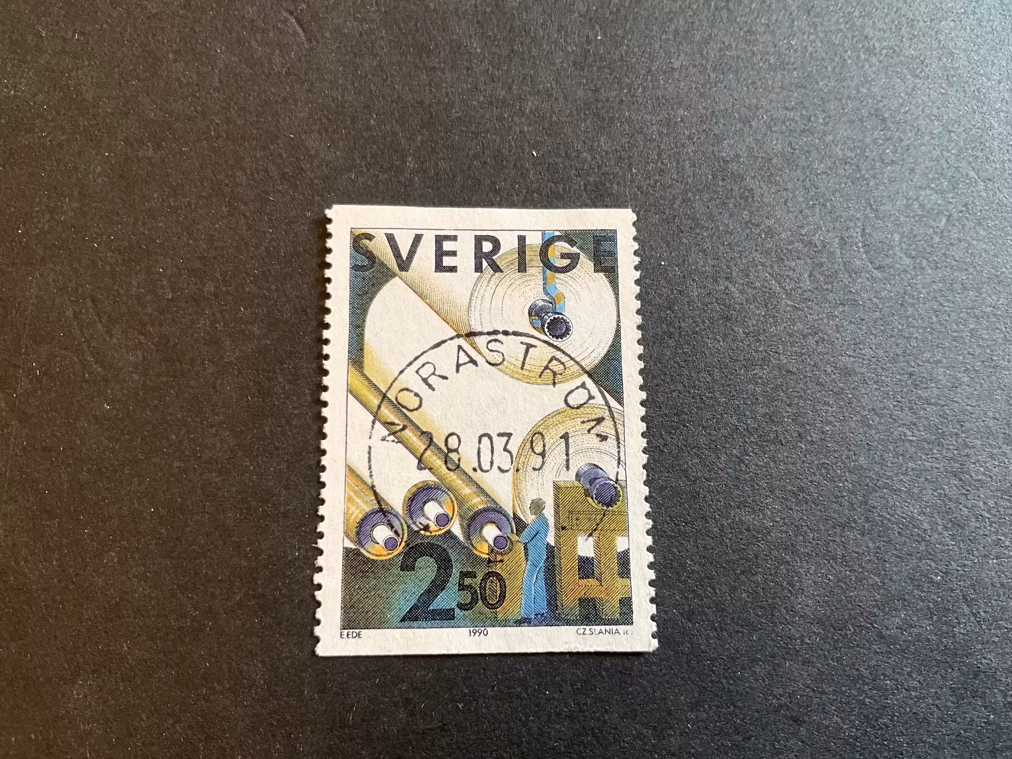 Massa och papper facit 1639 lyxstämplat NORASTRÖM, sista dag