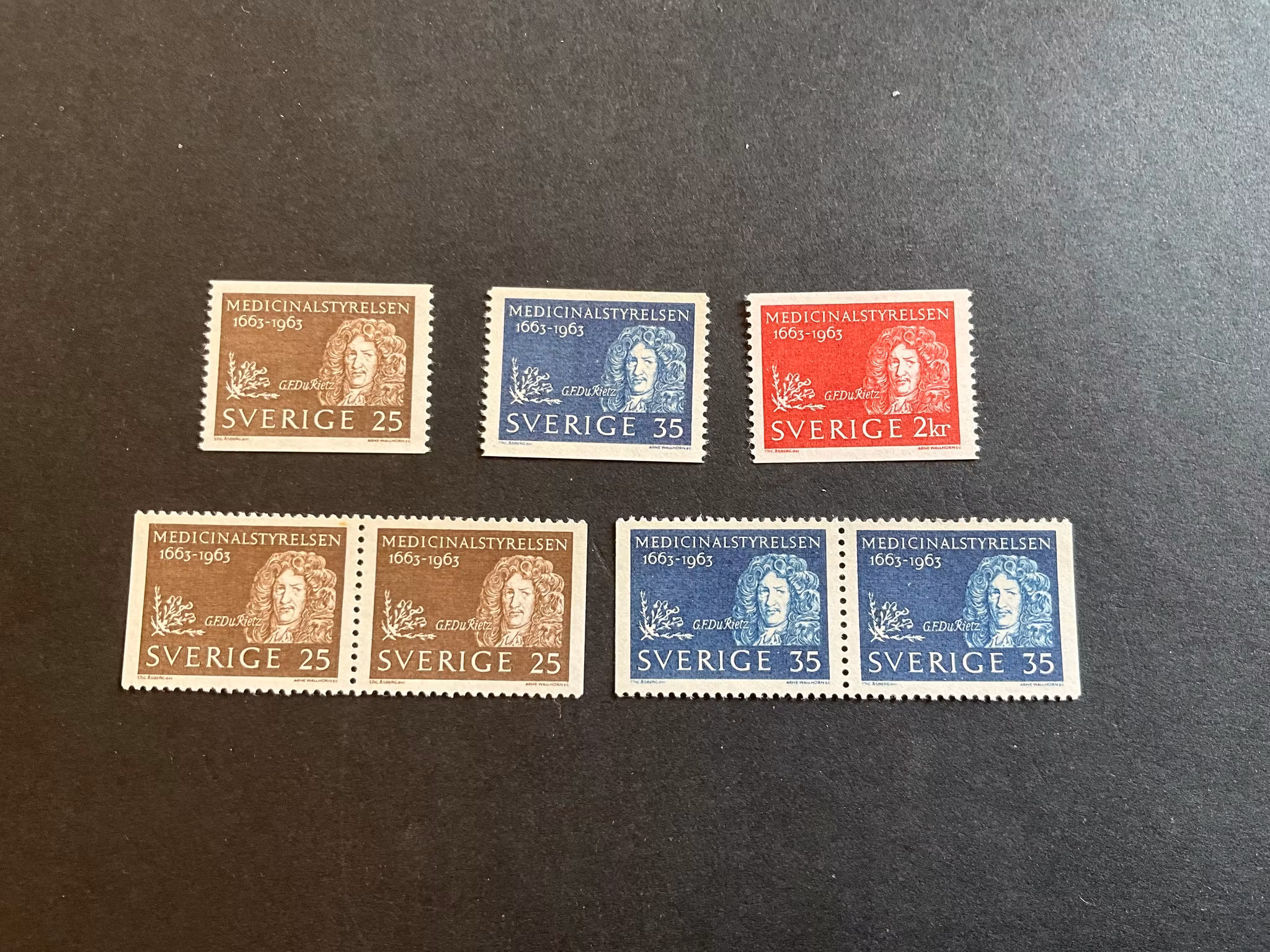 Medicinalstyrelsen facit 548-550 postfrisk serie