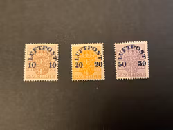 Flygpost facit 136-138 postfrisk serie