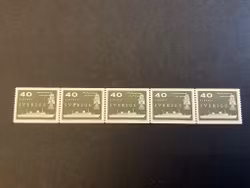 Sjö och helikopterpost facit 491 postfriskt 5-strip