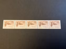 Sjö och helikopter post facit 489 postfriskt 5-strip