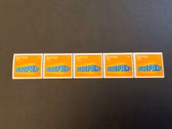 Europa Cept II facit 653 A postfriskt 5-strip