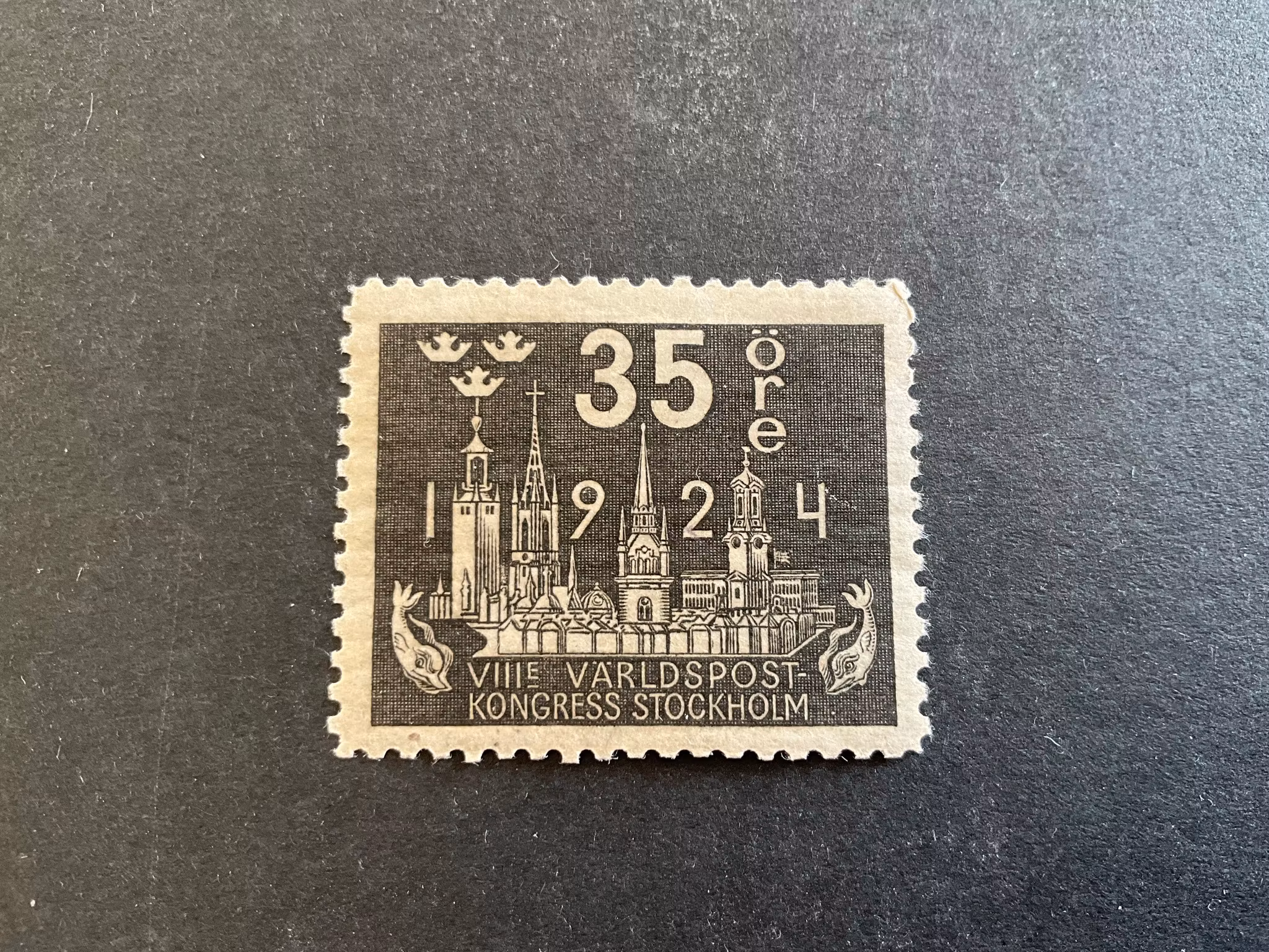 Världspostkongressen facit 202 postfriskt märke