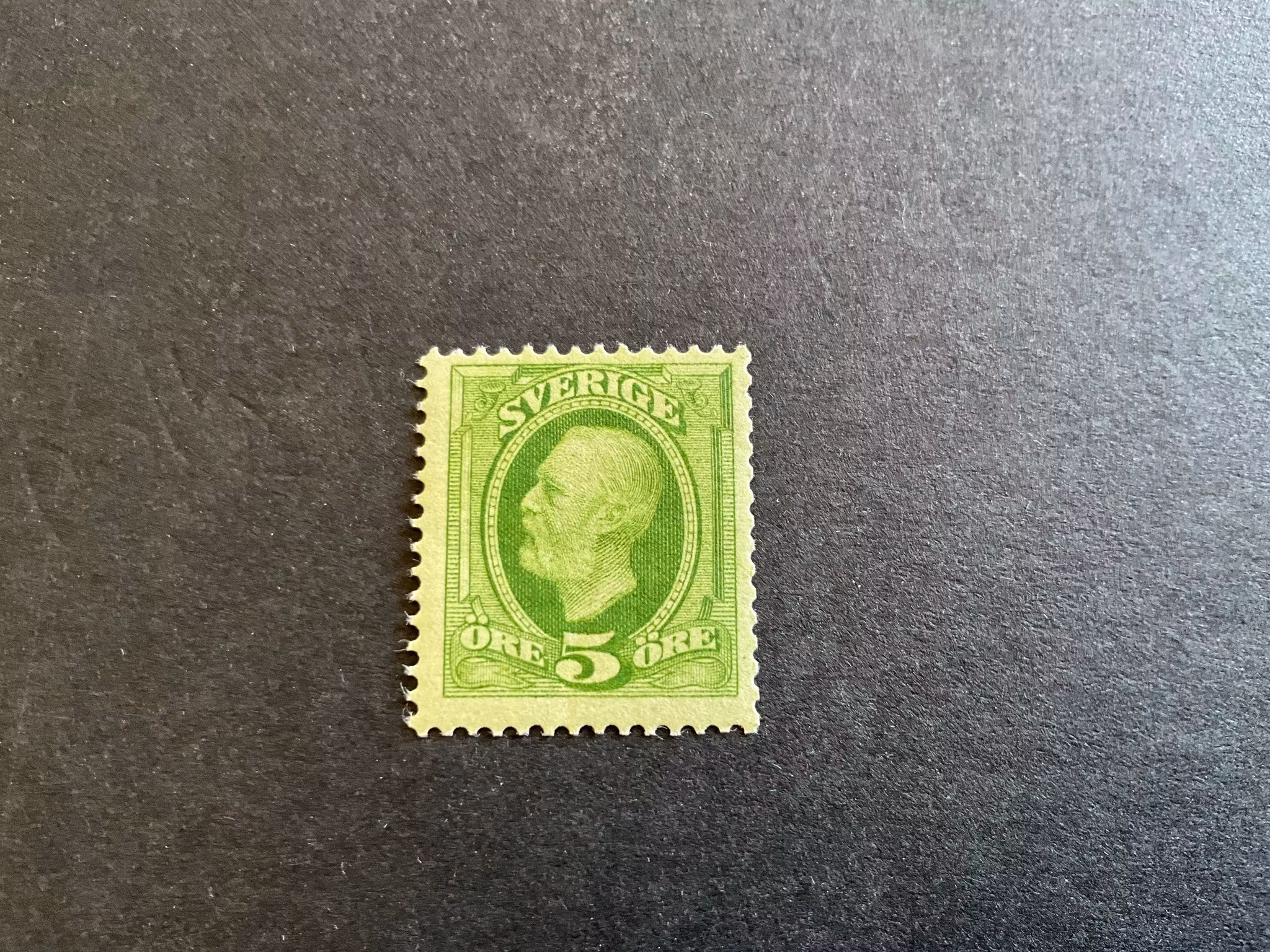 Oscar II facit 52 postfriskt märke