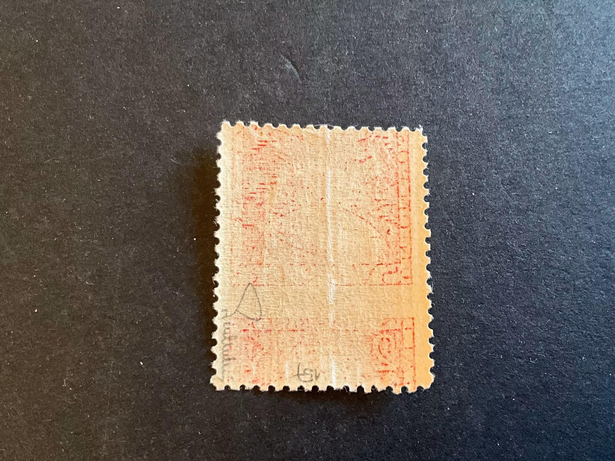 Världspostkongressen facit 209 postfriskt märke med röd punkt i marginalen