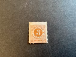 Ringtyp T 13 facit 28 e orangebrun postfriskt märke